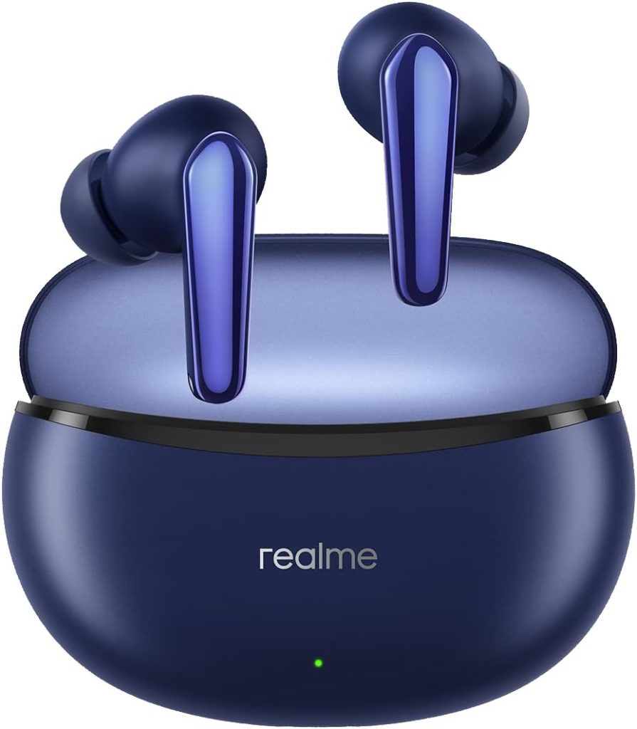 realme Buds Air 3 Neo Wireless Earbuds, 10mm Dynamic Bass Driver, Superior Sound Quality, ENC AI Noise Cancellation, IPX5 Water Resistance, Galaxy Blue