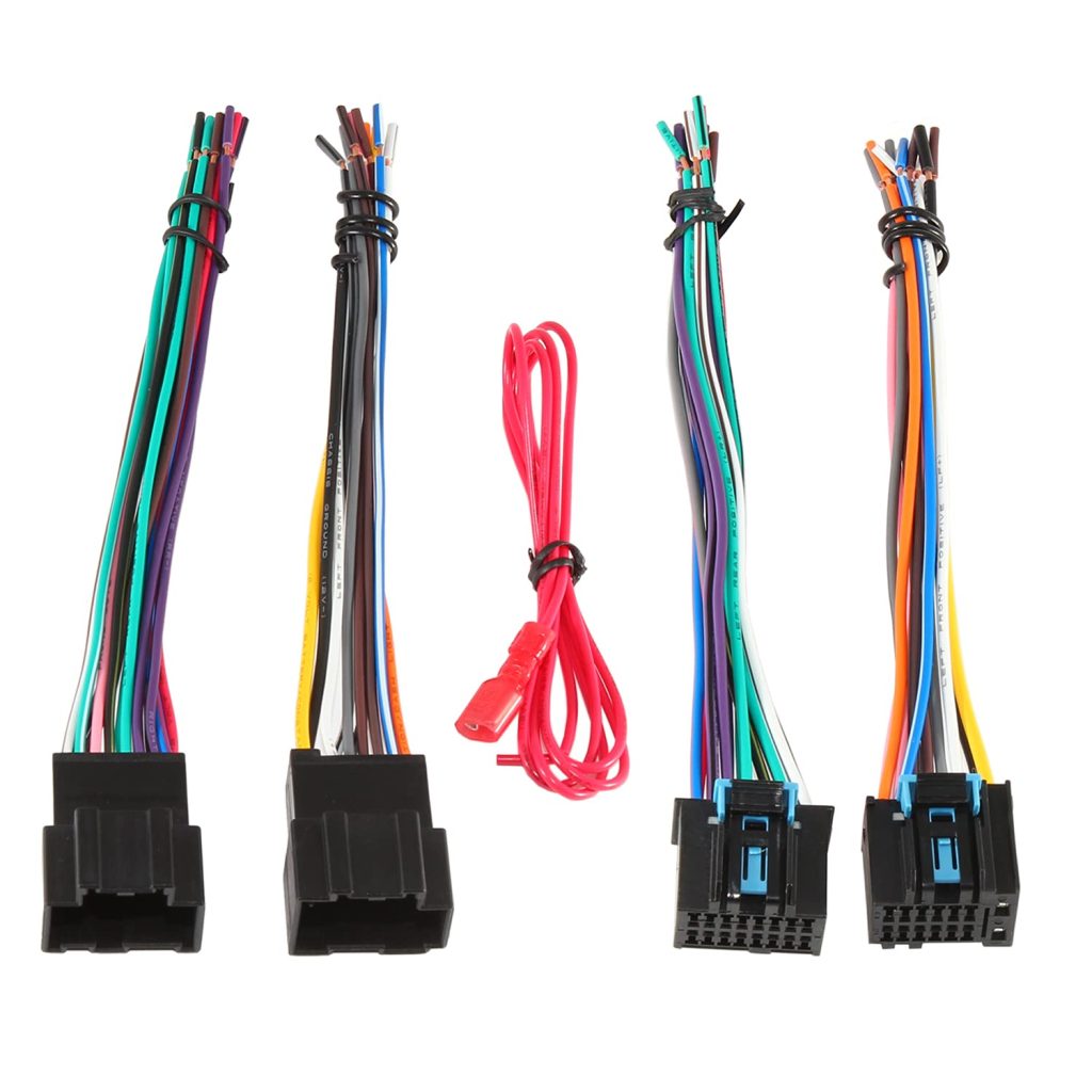 RED WOLF Car Radio Wire Harness Compatible with 2006-2013 Chevy GMC Sierra Savana Buick for Aftermarket Stereo Wiring Male + Female Connector Plug Kit