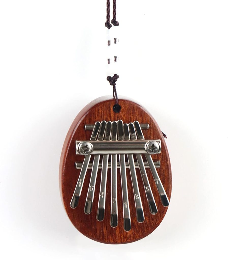 REGIS Kalimba 8 Key exquisite Finger Thumb Piano Marimba Musical good accessory Pendant Gif (Bronze)