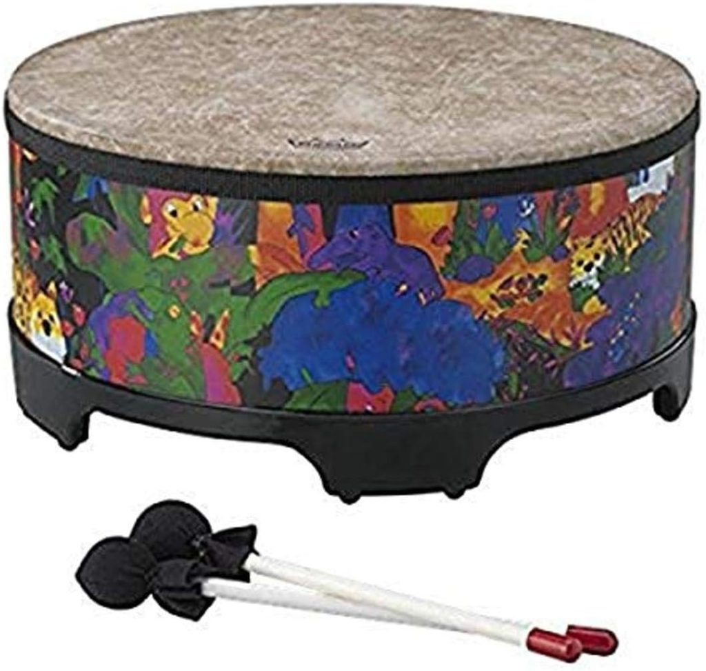 Remo KD-5816-01 Kids Percussion Gathering Drum - Fabric Rain Forest, 16