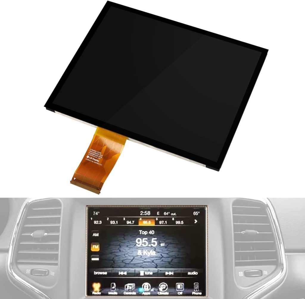 Replacement 8.4 uconnect Screen 4C UAQ LCD Monitor Touch-Screen Radio Navigation Compatible with 2017-2022 Dodge RAM Chrysler Gladiator Compass Wrangler Cherokee # LA084X01(SL)(02)