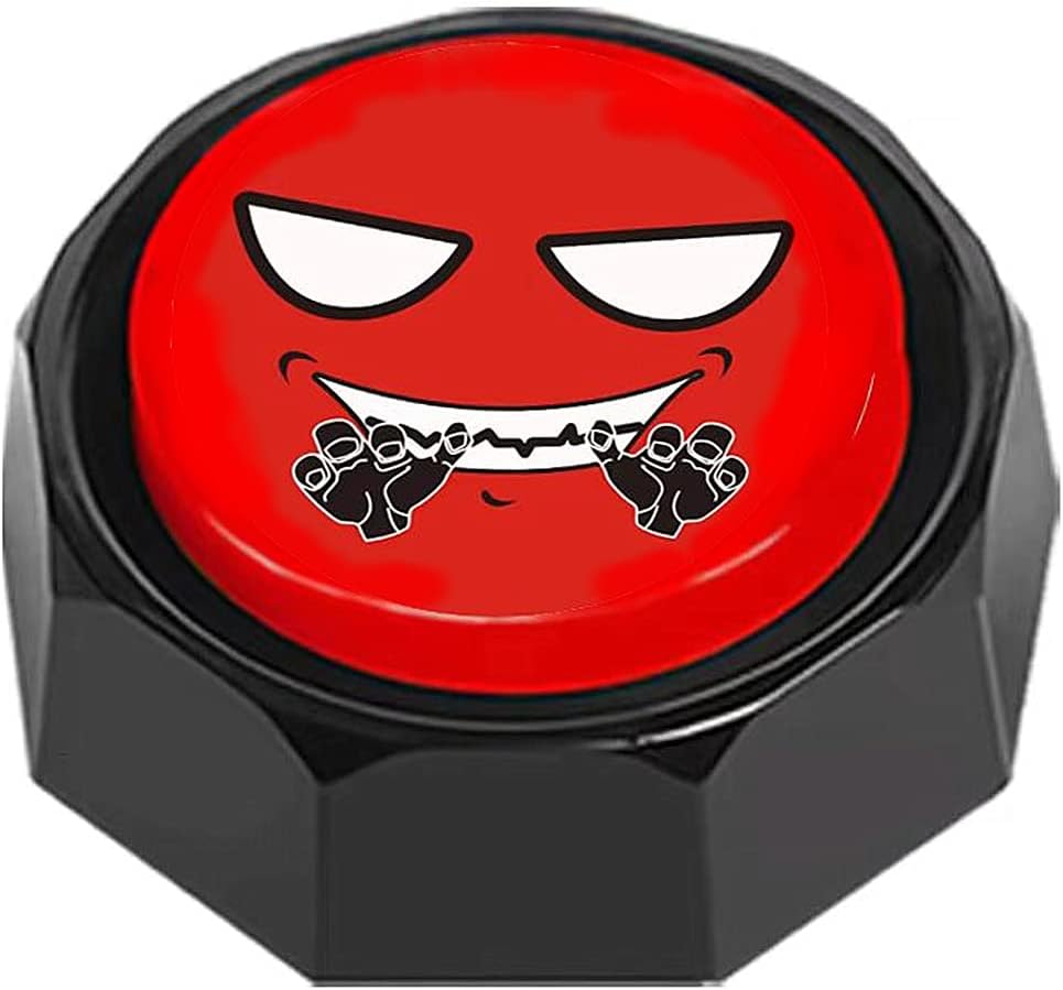 RIBOSY Laugh Button - Evil and Wicked Laughs Sound Effects - Unbound,Untamed,Unusual Noise Maker