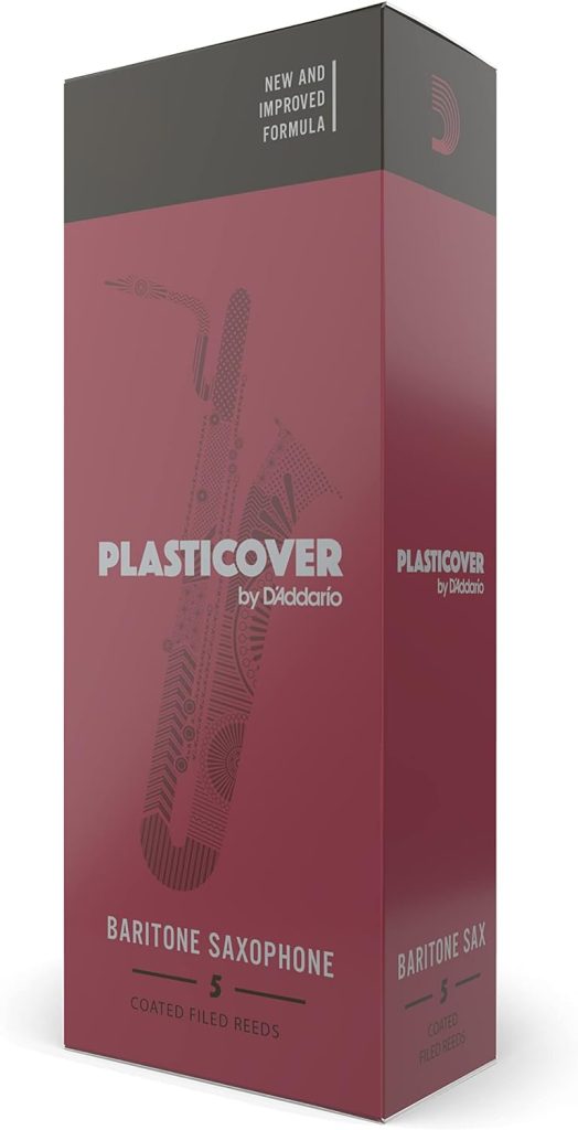 Rico Plasticover Baritone Sax Reeds, Strength 2.5, 5-pack