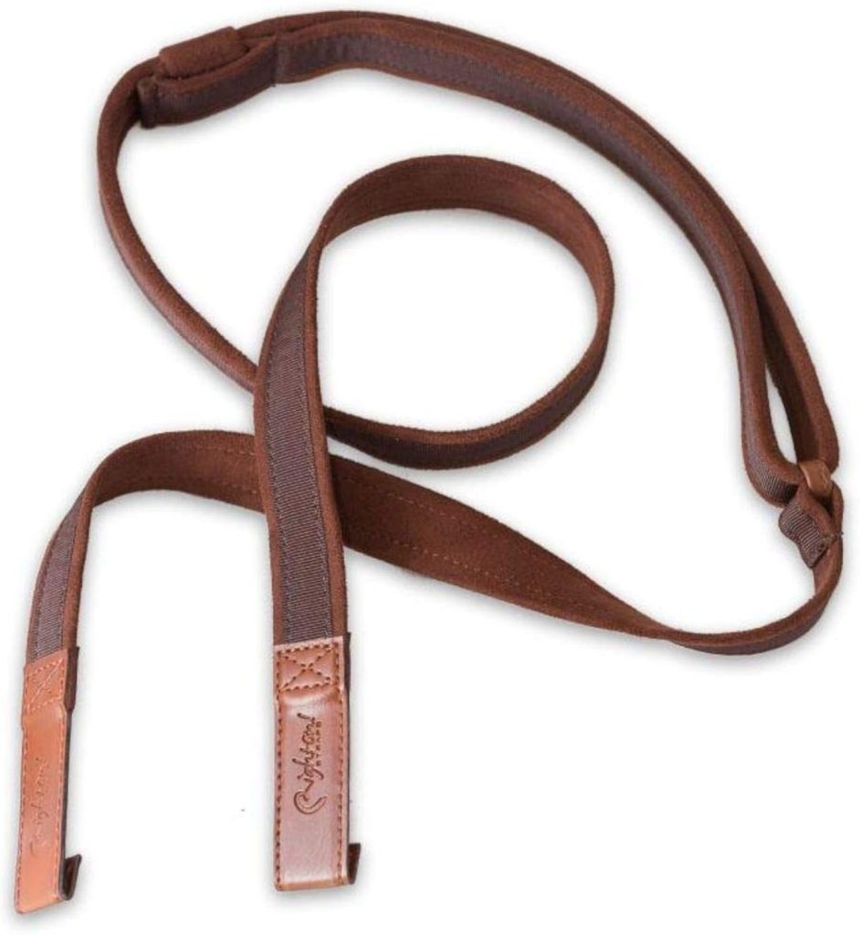 RightOn! CLASSICAL Classical-Dual-hook Brown Guitar Strap