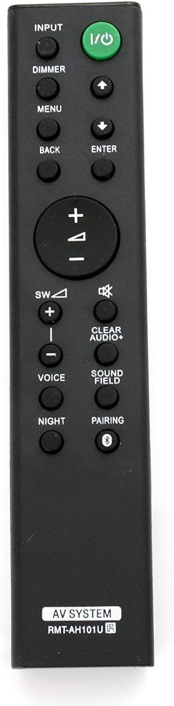 RMT-AH101U Soundbar Remote Control Replaced for Sony Sound Bar RMT-AH101U HT-CT380 HT-CT780 HT-CT381 SA-WCT180 Audio Sound Bar Base AV System