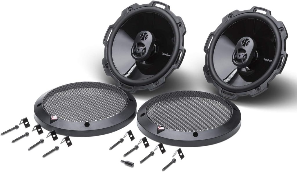 Rockford Fosgate P1650 Punch 6.5 2-Way Coaxial Full Range Speaker - Black (Pair)