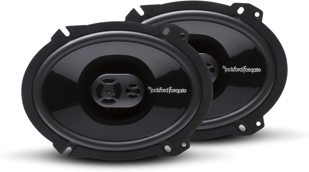 Rockford Fosgate P1683 Punch 6x8 3-Way Coaxial Full Range Speaker - Black (Pair)