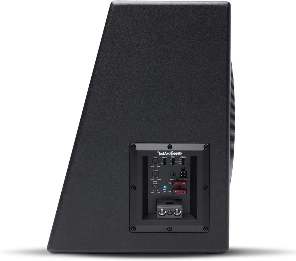 Rockford Fosgate Punch P300-12 Single 12 300-Watt Amplified Subwoofer in Enclosure - Black