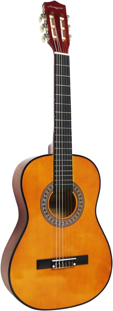 RockJam 3/4 Size Classical Acoustic Guitar for Kids - Natural