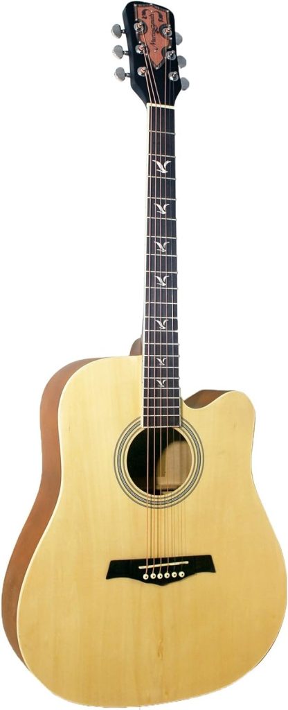 RockJam Premium Acoustic Guitar - Natural
