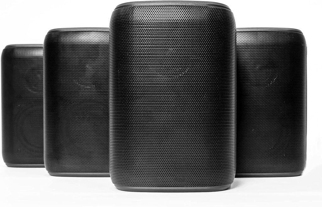 Rocksteady Stadium Portable Bluetooth Speakers - Wirelessly Connectible (4 Speakers) - Works Indoors and Outdoors - Up to 100 Foot Connection Range - Up to 30 Hour Battery Life