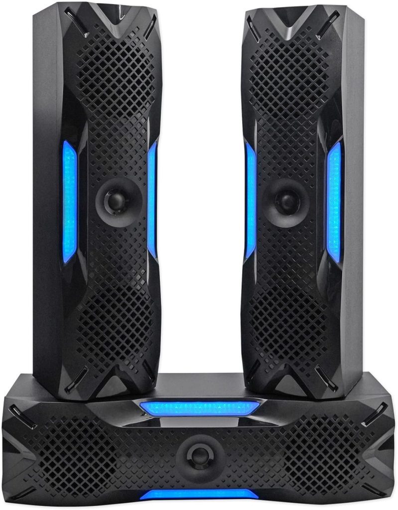 Rockville HTS56 1000w 5.1 Channel Home Theater System/Bluetooth/USB+8 Subwoofer, Black