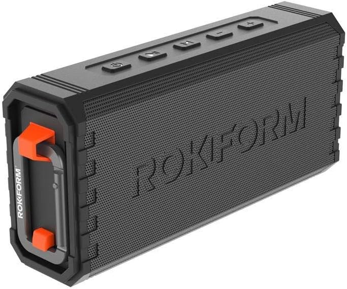 Rokform G-ROK – Wireless Golf Speaker, Portable Magnetic, IPX7 Waterproof, Shockproof  Dustproof, Loud  Clear Sound, 24 Hour Battery, Rugged Outdoor Golf Cart Speaker (Black)