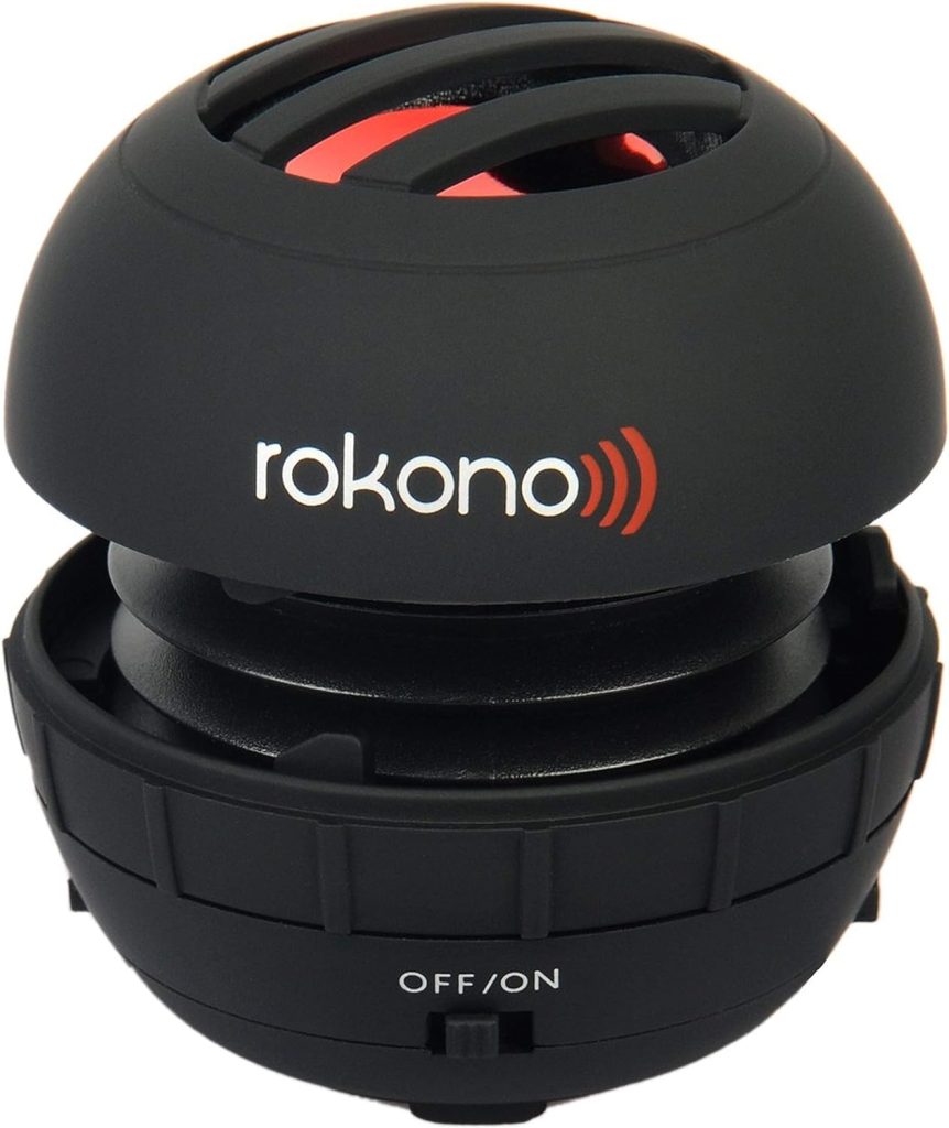 Rokono BASS+ Mini Speaker for iPhone / iPad / iPod / MP3 Player / Laptop - Black