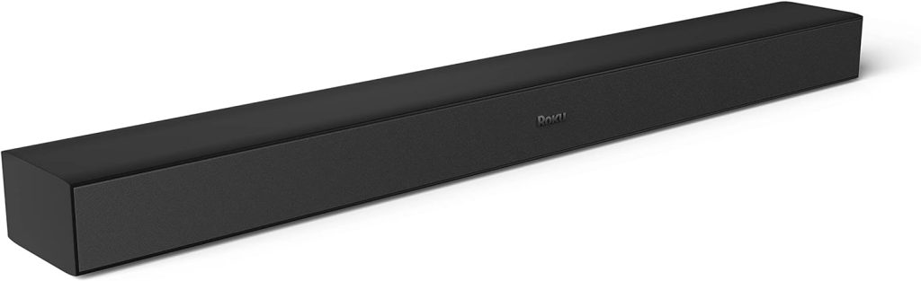 Roku TV Wireless Soundbar 2023 | Soundbar Exclusively for RokuTV with Enhanced Stereo Sound, Clear Dialogue, and Simple Wireless Setup,Black