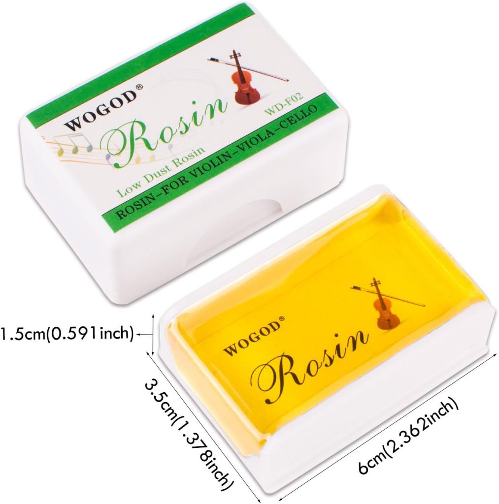 Rosin Violin Rosin Light Low Dust Rosin 2 Pack for Bows for Violin Viola and Cello