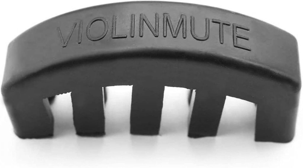 Rubber Violin Practice Mute Combo, 2 Pack Claw Style  2 Pack Round Tourte Style Mute for Violin, Ultra Practice Silencer, Black