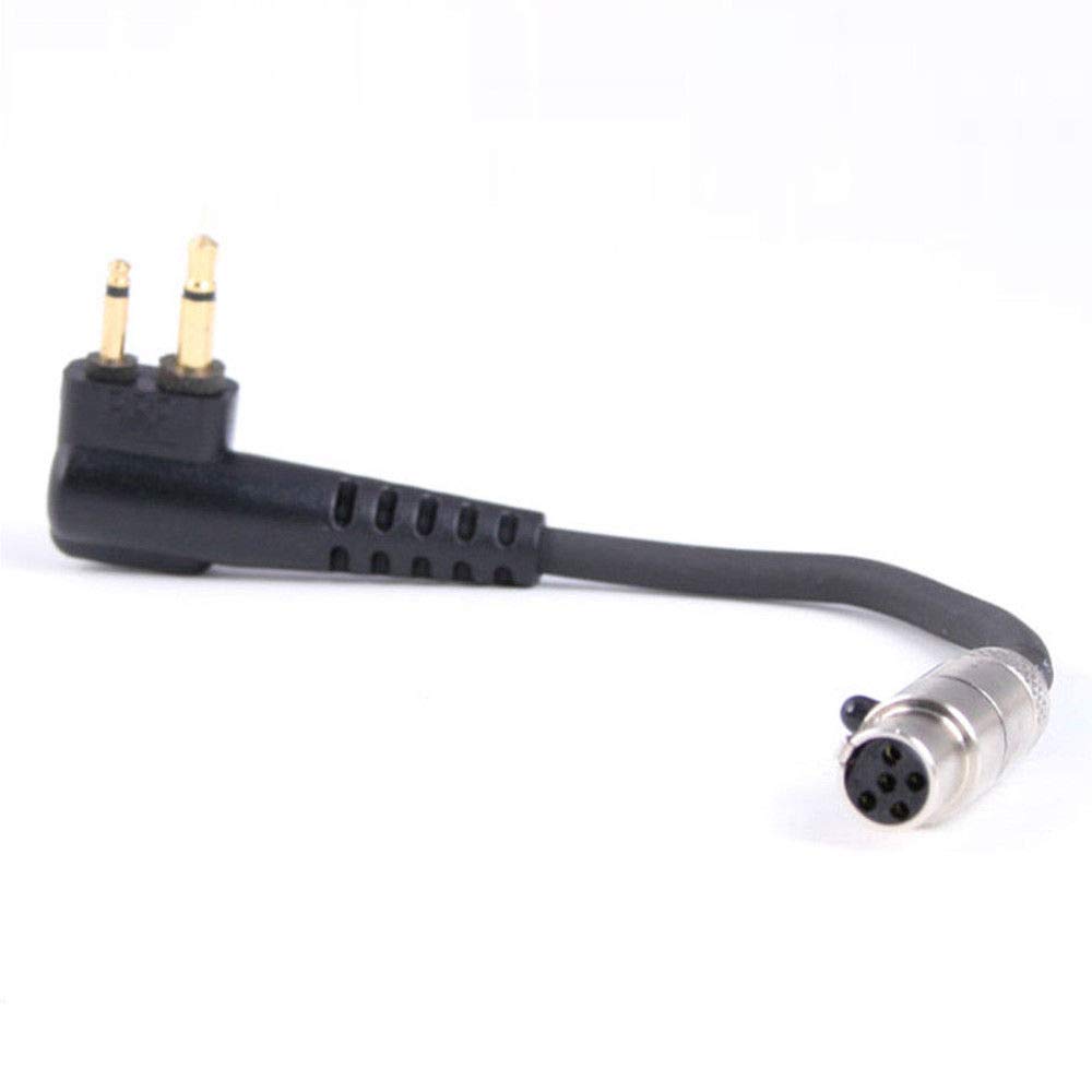 Rugged Handheld Jumper Cable Adaptor to Car Harness for Racing Radios Communications Electronics - Fits 2-Pin Motorola