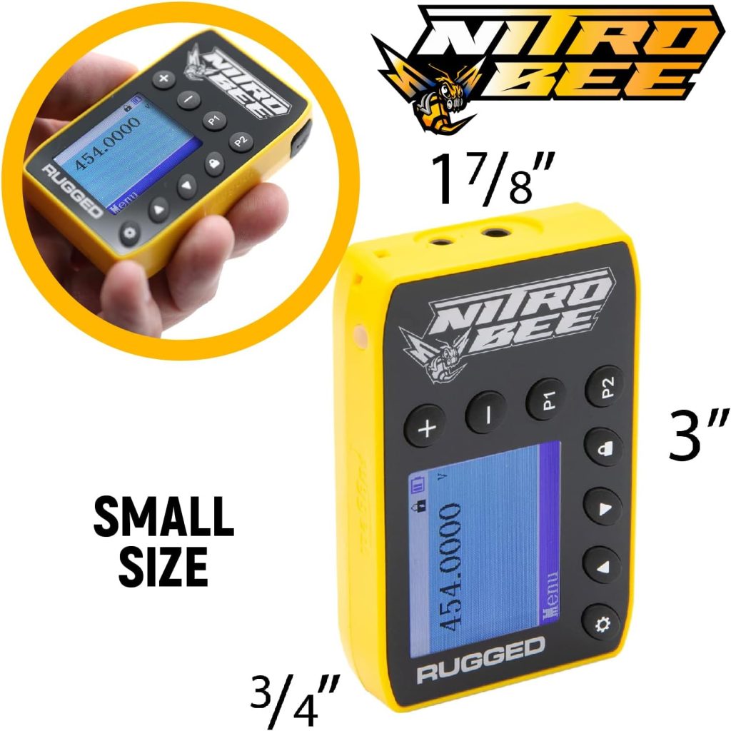Rugged Radios Nitro-BEE-X Single Channel UHF Race Receiver for Racing Radios Electronics Communications – Features Channel Lock Belt Clip and Free Sportsman Stereo Earbuds