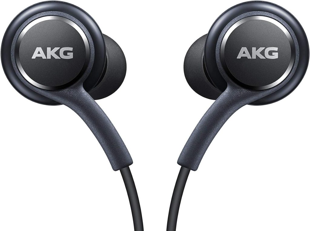 Samsung AKG EO-IG955 3.5mm Earbud Headphones with Microphone/Remote - Dark Gray (Renewed)