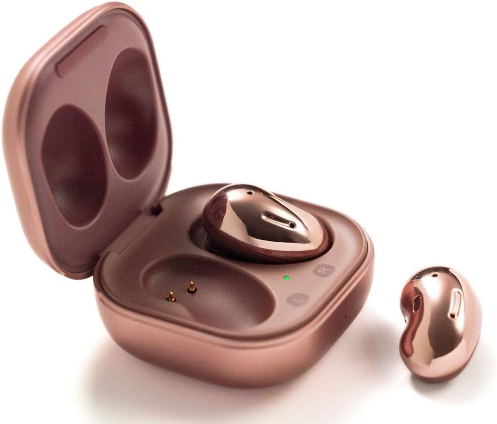 Samsung Galaxy Buds Live ANC TWS Open Type Wireless Bluetooth 5.0 Earbuds for iOS  Android, 12mm Drivers, International Model - SM-R180 (Buds Only, Mystic Bronze)
