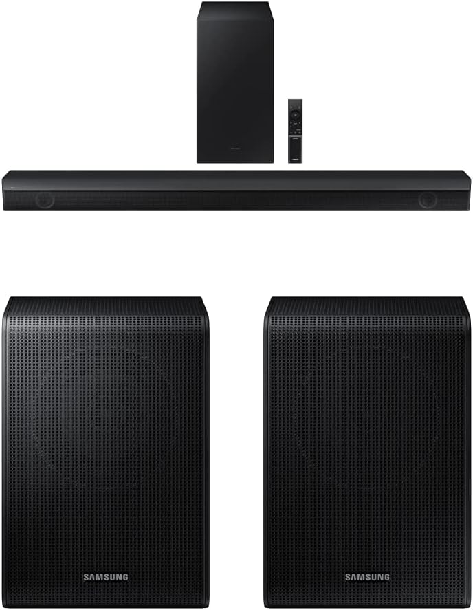 SAMSUNG HW-B550 2.1ch Soundbar w/Dolby Audio 2022 and SWA-9200S Wireless Rear Speaker Kits 2022