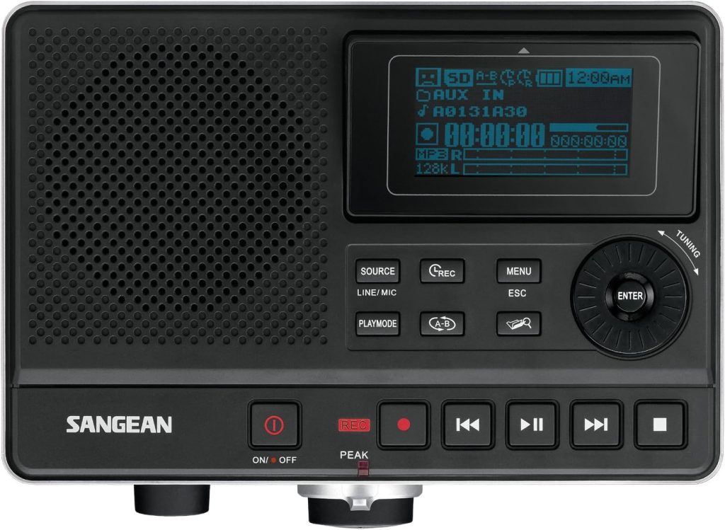 Sangean DAR-101 Professional Grade Digital MP3 Recorder (Black)