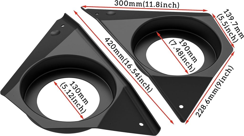 SAUTVS UTV Door Speaker Pods for RZR XP 1000 S 900 ACE 570 900, Waterproof Dustproof Front Speaker Pods Panels for Polaris RZR 900 RZR 1000 S RZR XP 1000 ACE 570 900 Accessories 2014-2021(2PCS)