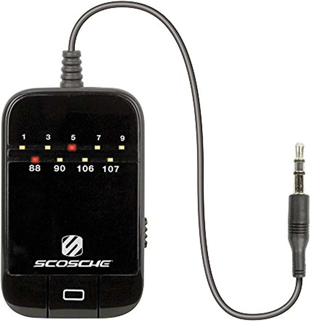 SCOSCHE FMT5 TuneTone Universal FM Stereo Transmitter for Mobile Devices, Black Small