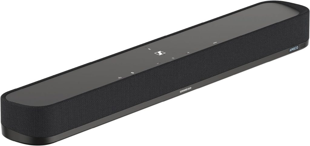 Sennheiser AMBEO Soundbar Mini - Immersive 3D Audio for TV, Movies, and Music - Compact Device with Powerful Adaptive Features, Multiple Connectivity and Intuitive Usage : Electronics