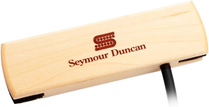Seymour Duncan SA-3SC Woody SC Acoustic Soundhole Pickup - Magnetic Single Coil Pickup for Standard Steel String Acoustic Guitars - Maple