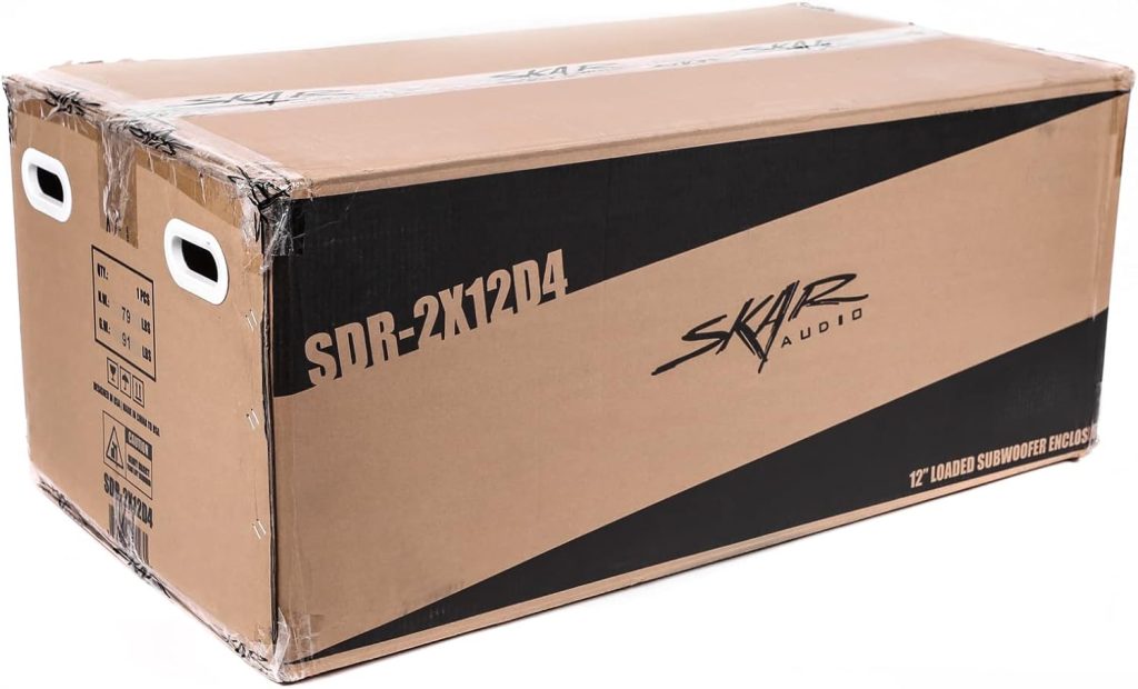 Skar Audio 2400W Sdr Series Vented Subwoofer Enclosure | SDR-2X10D4, Dual 10 D4 Loaded