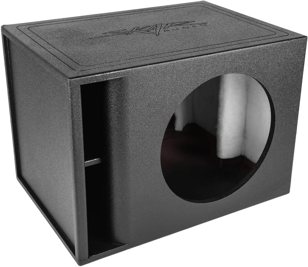 Skar Audio AR1X8V Single 8 Universal Fit Armor Coated Ported Subwoofer Box with Kerf Port