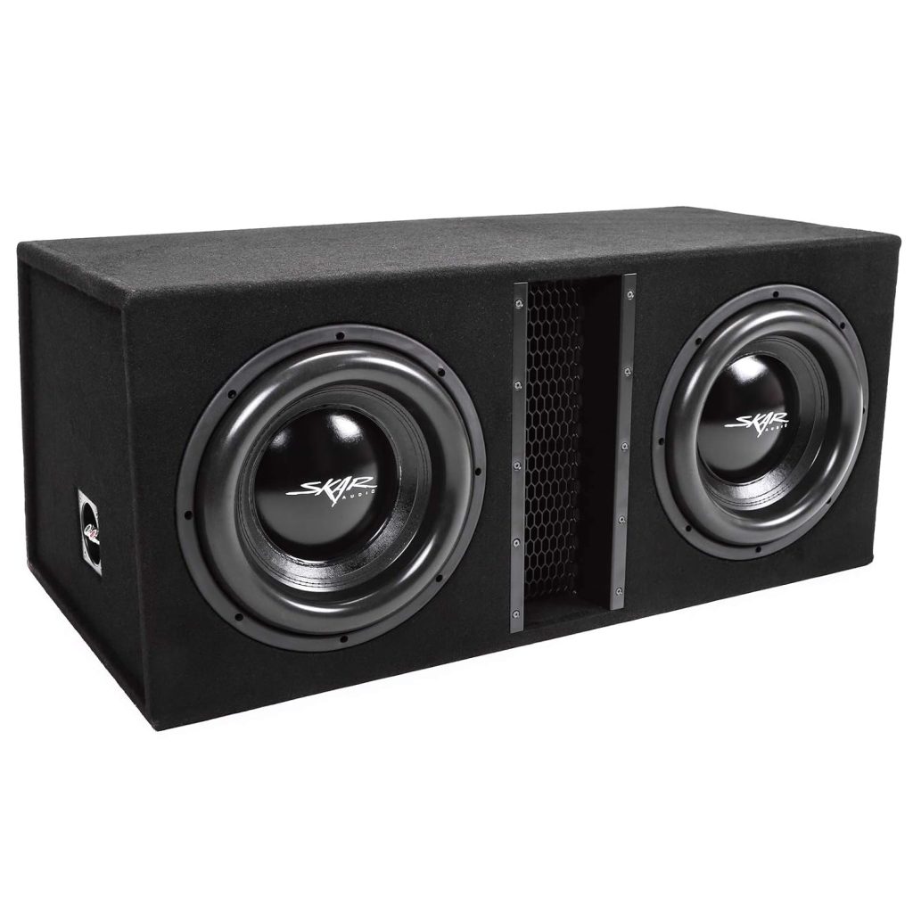 Skar Audio Dual 12 5000W Loaded EVL Series Vented Subwoofer Enclosure | EVL-2X12D4