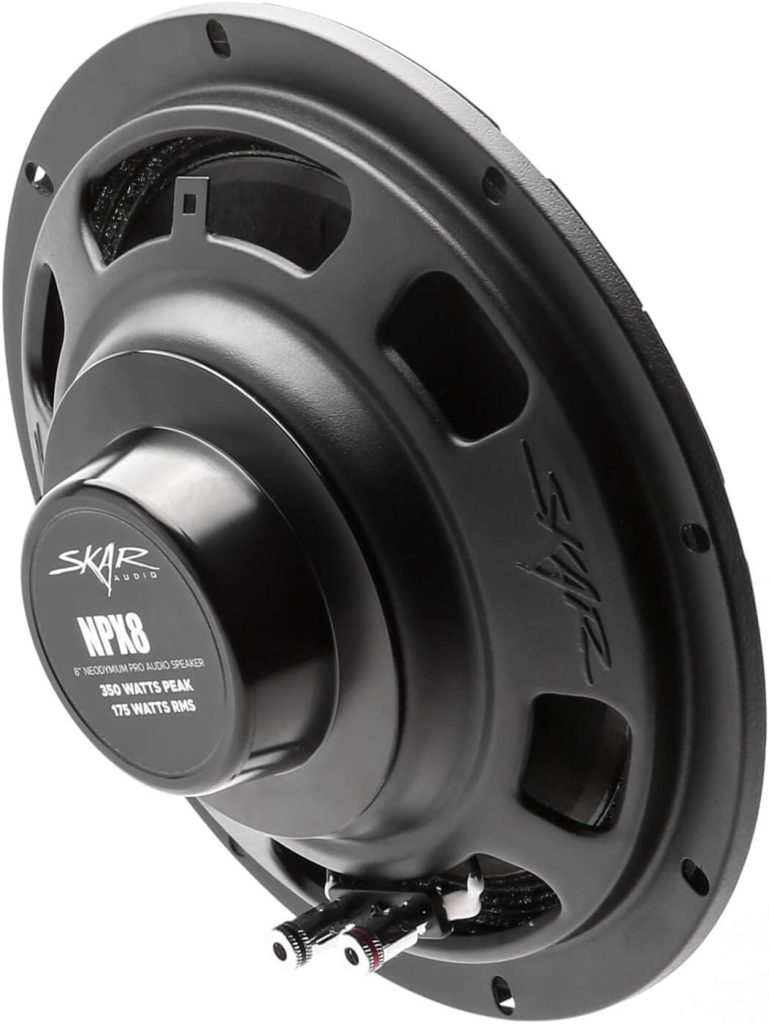 Skar Audio NPX65-8 6.5 300 Watt 8-Ohm Neodymium Pro Audio Mid-Range Loudspeaker, Each