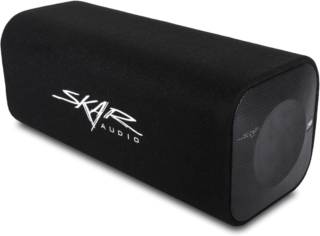Skar Audio SK8TBV Single 8 400 Watt Max Power Vented Subwoofer Enclosure Tube