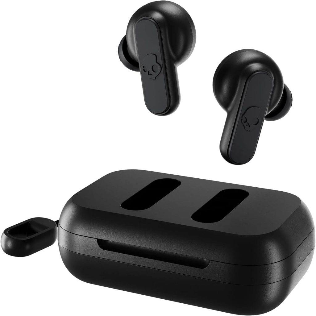 Skullcandy Dime 2 In-Ear Wireless Earbuds, 12 Hr Battery, Microphone, Works with iPhone Android and Bluetooth Devices - Black