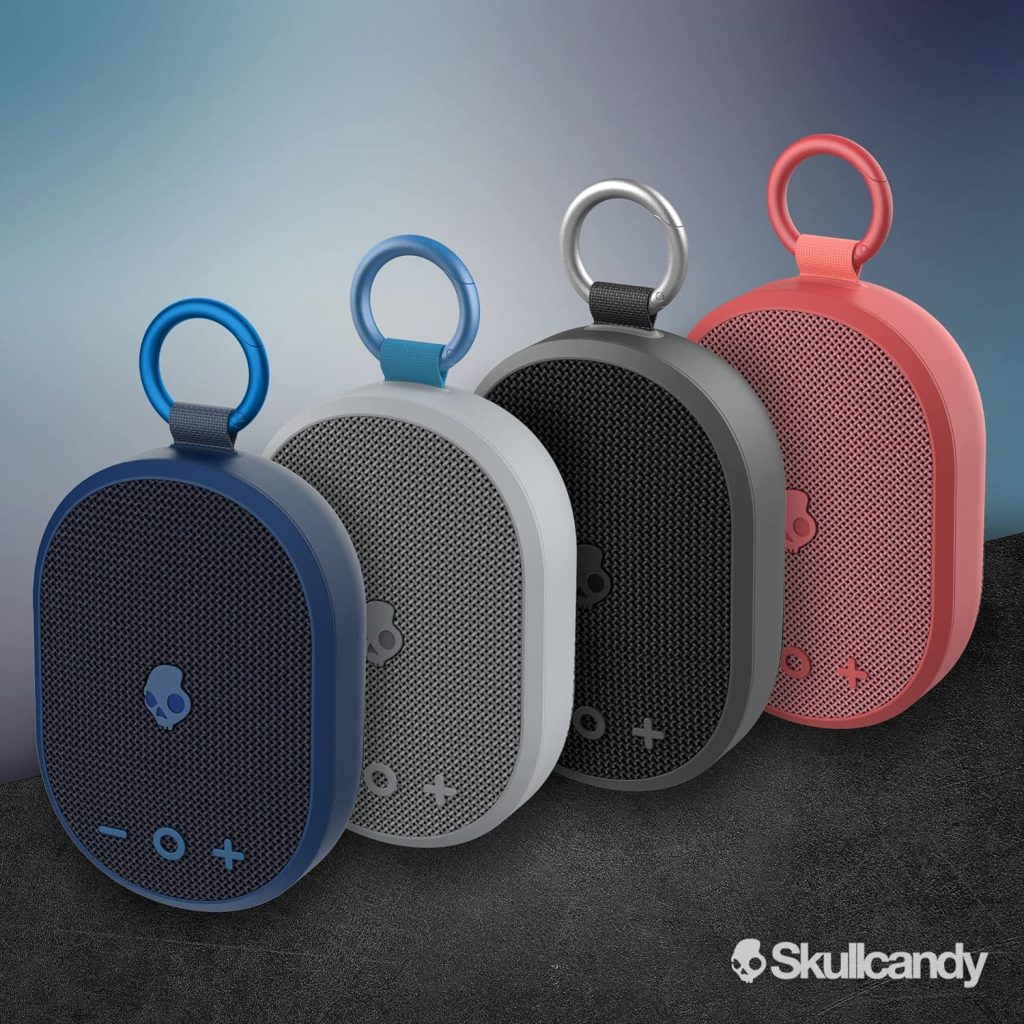 Skullcandy Kilo Wireless Bluetooth Speaker Bundle - (2) IPX7 Waterproof Mini Bluetooth Speakers with 24 Hour Battery, Downward Firing Passive Radiators, and True Wireless Pairing