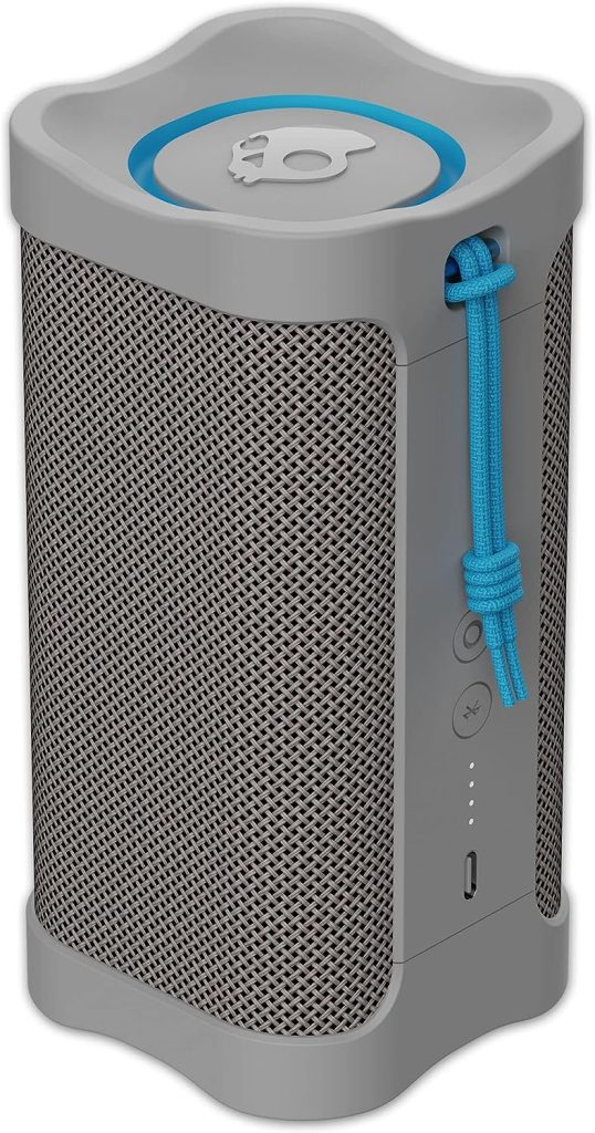 Skullcandy Terrain Wireless Bluetooth Speaker - IPX7 Waterproof Portable Speaker with Dual Custom Passive Radiators, 14 Hour Battery, Nylon Wrist Wrap,  True Wireless Stereo