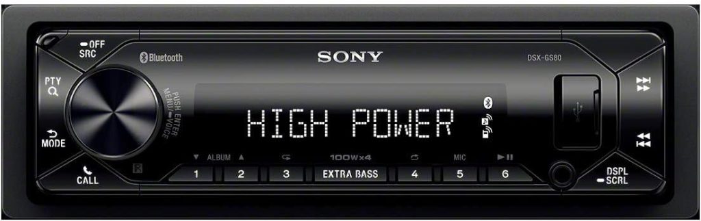 Sony DSX-GS80 GS Series High Power 45W X 4 Rms Digital Media Receiver with Bluetooth and SiriusXM Ready