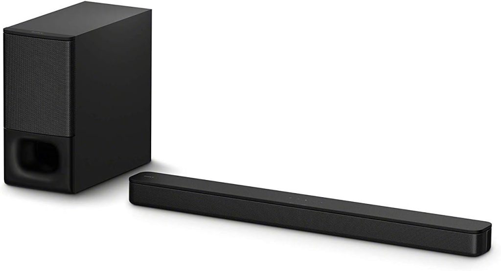 Sony HT-S350 Soundbar with Wireless Subwoofer: S350 2.1ch Sound Bar and Powerful Subwoofer - Home Theater Surround Sound Speaker System for TV - Blutooth and HDMI Arc Compatible Bar Black