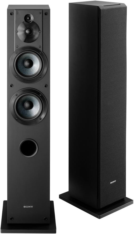 Sony SS-CS3 3-Way 4-Driver Floor-Standing Speaker System -Sold Individually (Renewed)