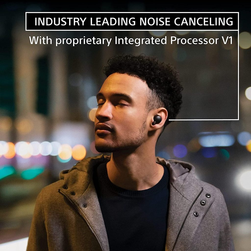 Sony WF-1000XM4 Noise Canceling Wireless Earbud Headphones - Black (Renewed)