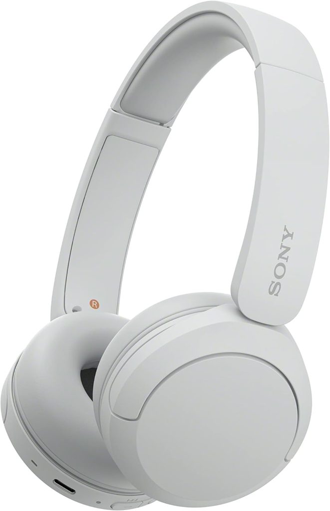 Sony Wireless Bluetooth Headphones - Up to 50 Hours Battery Life with Quick Charge Function, On-Ear Model - WH-CH520W.CE7 - Limited Edition - Matte White
