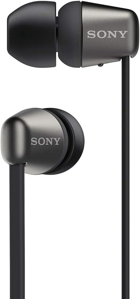 Sony Wireless in-Ear Headset/Headphones with Mic for Phone Call, Black (WI-C310/B)