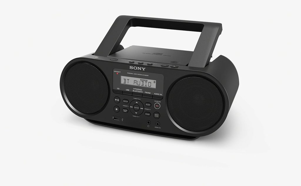 Sony ZSRS60BT CD Boombox with Bluetooth and NFC (Black)