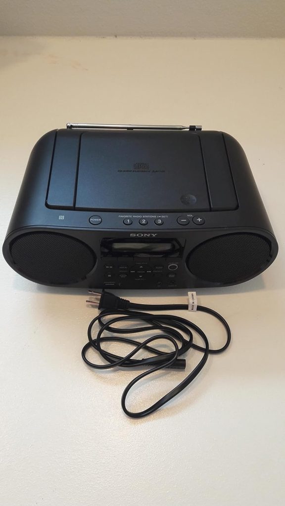 Sony ZSRS60BT CD Boombox with Bluetooth and NFC (Black)