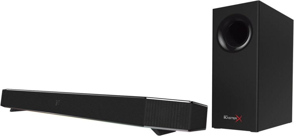 Sound BlasterX Katana Multi-Channel Surround Gaming and Entertainment Soundbar - Hardware Processing, Supports Dolby Digital 5.1 Decoding, Bluetooth-Enabled, for PC, Mac, PS4, and Other Consoles