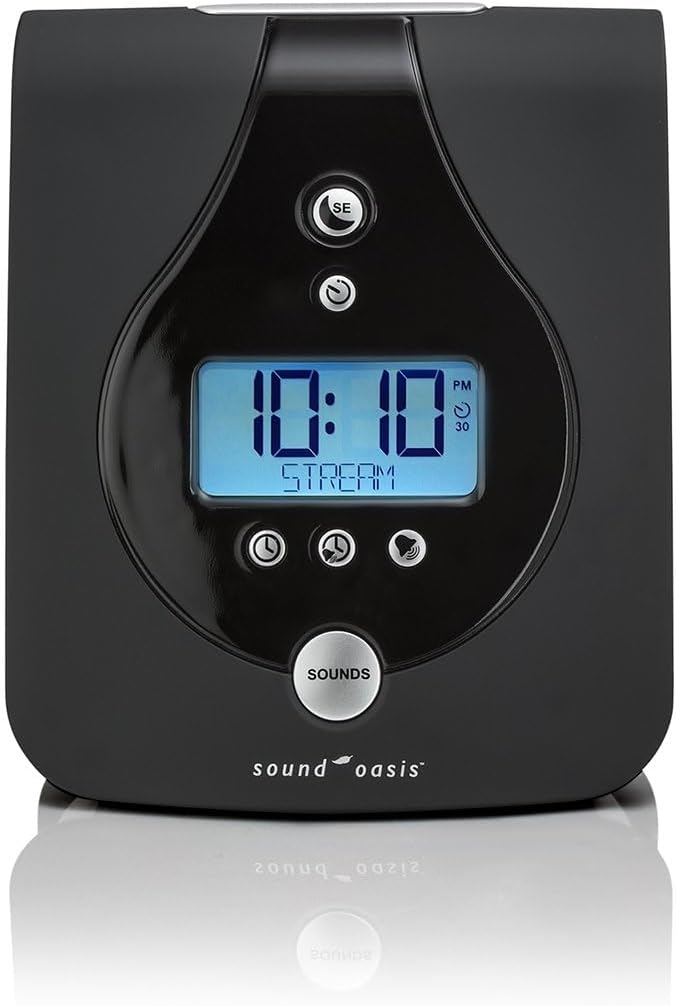 Sound Oasis Advanced Sleep Sound Machine, 24 Dr Developed Non-looping Relax, Sleep, Nature, Music Sounds - Delta, Alpha, Beta Brainwaves to Fall  Stay Asleep, Alarm with Chime, Auto-Off Sleep Timer