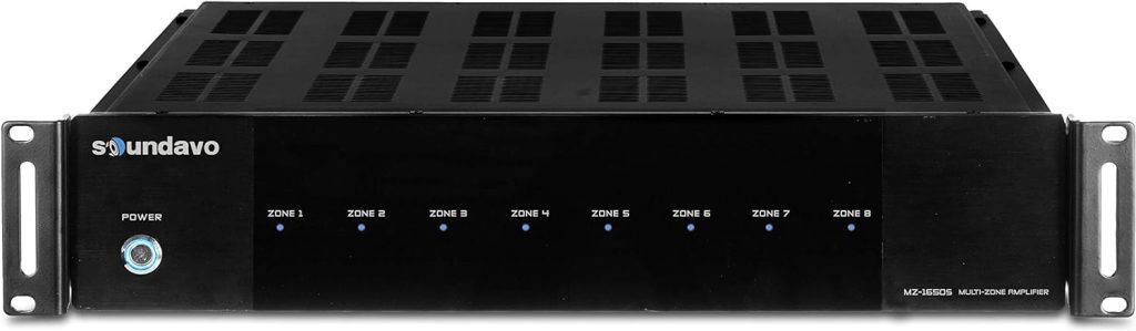 Soundavo MZ-1650S Digital Multi-Zone Integrated Amplifier - 16 Channel / 8 Zone System with S/PDIF Input